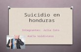 Suicidio en honduras Religion