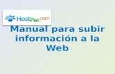 Manual para subir información a la web   en web-hostingperu.com