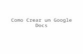 Como crear un google docs mynor