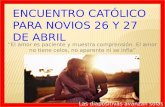 Encuentro católico para novios 26 y 27 de Abril