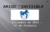 Amigo invisible diciembre 2013