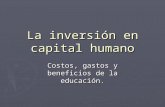 La inversión en capital humano