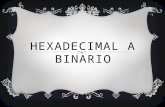 Hexadecimal a binario
