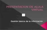 Presentacion de aula virtual