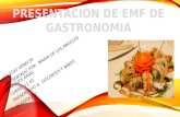 Presentación de Gastronomía.