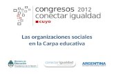 Las organizaciones sociales en el Congreso regional Cuyo - Conectar Igualdad