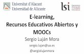 Webinar: E-learning, recursos educativos abiertos y MOOCs.