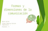 Formas y dimensiones de la comunicación