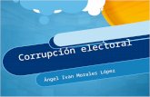 la corrupción electoral. noción, definición y tipos de esta