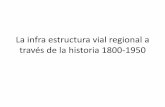 La infra estructura vial regional a través de la historia 1800 1950