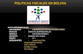Políticas fiscales en bolivia