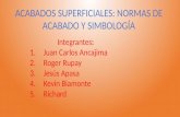 ACABADOS DE SUPERFICIES Y SUS SIMBOLOS