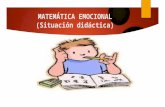 Situación de aprendizaje matemática emocional