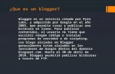 Que es un blogger