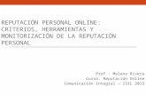 Monitorización de la reputación online personal 1