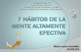 Maria Gonzalez -  7 habitos de la gente altamente efectiva