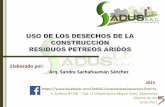 RECICLAJE DE LOS DESECHOS DE LA CONSTRUCCIÓN RESIDUOS ÁRIDOS PÉTREOS