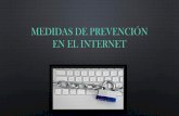 Medidas de prevención en el internet