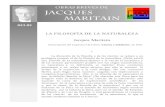 Filosofía de la naturaleza Jacques Maritain
