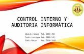 Control interno y auditoria informática