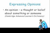Opinion paragraph