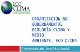 Presentaci³n institucional ECO CLIMA, FAO