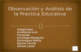 Observación y análisis de la practica educativa