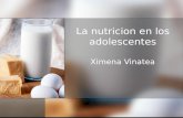Nutricion en los adolescentes