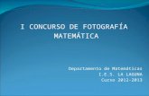 I concurso de fotografía matemática