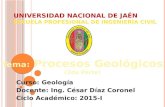 007 geología   procesos geológicos ii unj2015-i ing. césar díaz coronel