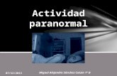 ADA 19. Actividad Paranormal