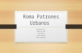 Roma patrones urbanos