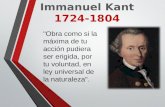 Immanuel kant: Vida y obra, aportes de su Pedagogía