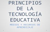 Principios de la Tecnología Educativa