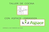 Taller de cocina con ASPACE - ZARAGOZA