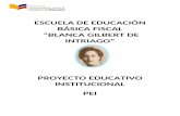 Proyecto educativo institucional blanca gilbert de intriago pei