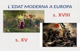L`edat moderna a europa