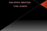 ACTIVIDADES CULTURALES DE LA BIBLIOTECA MUNICIPAL "CIRO ALEGRÌA"