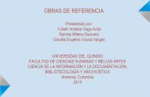 TEMA DE EXPOSICIÓN "OBRAS DE REFERENCIA"- GRUPO No.6