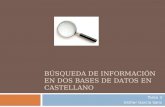 Búsqueda base datos castellano tarea 3