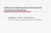 El factor empresarial en el desarrollo económico en la región de Murcia