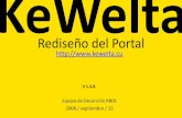 KeWelta. Rediseño Del Portal. 2008 sept 15