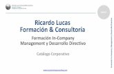 Ricardo Lucas Formación y Consultoría. Catálogo Corporativo 2015
