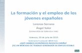 La formación y el empleo de los jóvenes españoles