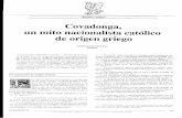 Covadonga, un mito nacionalista católico de origen griego