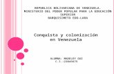 Proceso de Colonización y Los períodos en venezuela