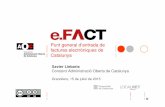 Presentació Xavier Llebaria de la CAOC, a la Jornada “Com facturar de manera electrònica a les AAPP de Catalunya”
