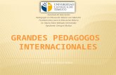 Grandes pedagogos internacionales