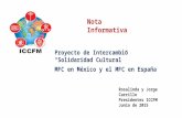 Intercambio Solidaridad Cultural en el MFC México  España
