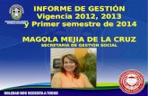 Magola Mejía, informe de gestión secretaría de Gestión Social, alcaldía de Soledad-Atlántico